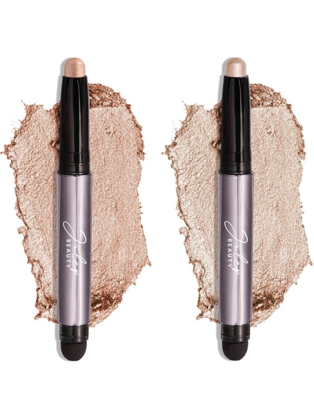 Brightening Eyeshadow Duo - Champagne & Pearl Shimmer Sticks for Stunning Eye